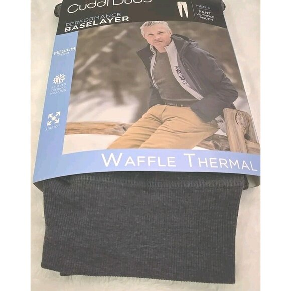 Mens Cuddl Duds Midweight Waffle Thermal Performance Base Layer Pant Size XXL - Picture 7 of 14